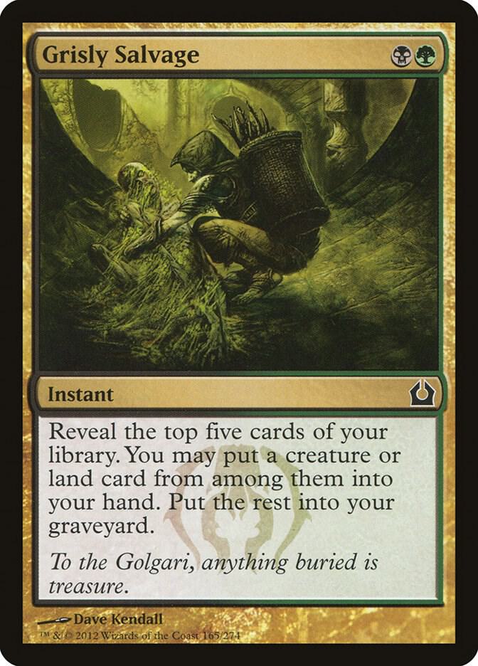 Grisly Salvage 165 card from Return to Ravnica