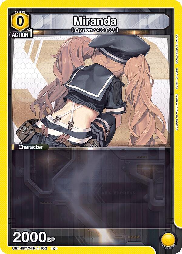 Miranda UE14BT/NIK-1-102 card from UE14BT: GODDESS OF VICTORY: NIKKE