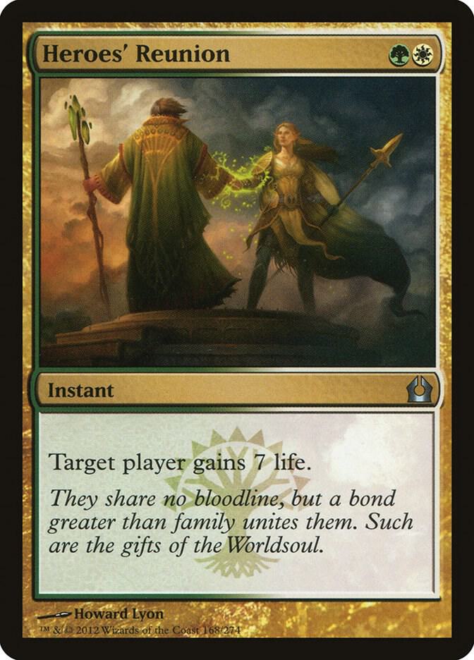 Heroes' Reunion 168 card from Return to Ravnica