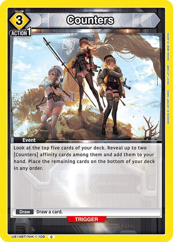 Counters UE14BT/NIK-1-109 card from UE14BT: GODDESS OF VICTORY: NIKKE