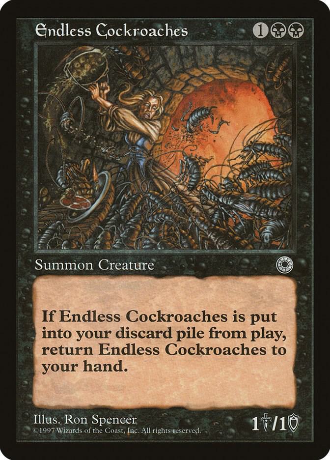 Endless Cockroaches card from Portal