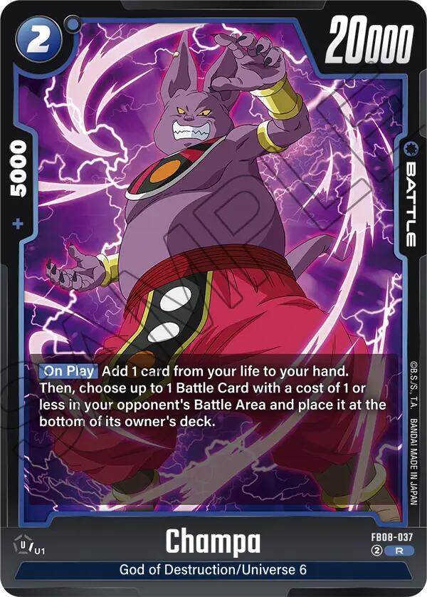 Champa FB08-037 card from Saiyan's Pride