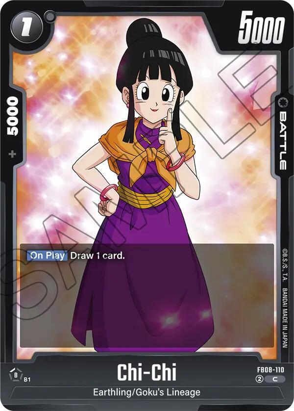 Chi-Chi FB08-110 card from Saiyan's Pride