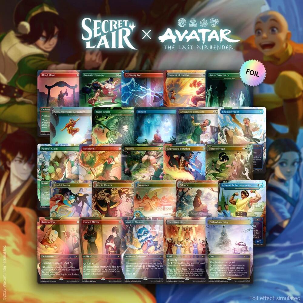 Secret Lair x Avatar: The Last Airbender Superdrop: Avatar State Foil Bundle card from Secret Lair Drop Series
