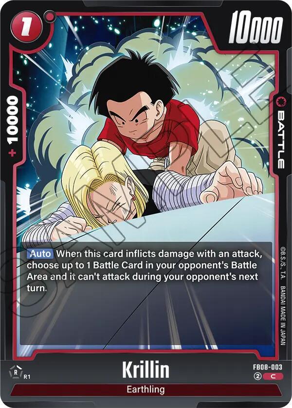 Krillin FB08-003 card from Saiyan's Pride
