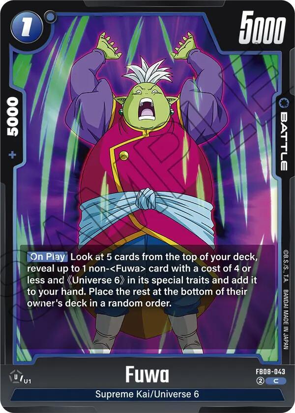 Fuwa FB08-043 card from Saiyan's Pride