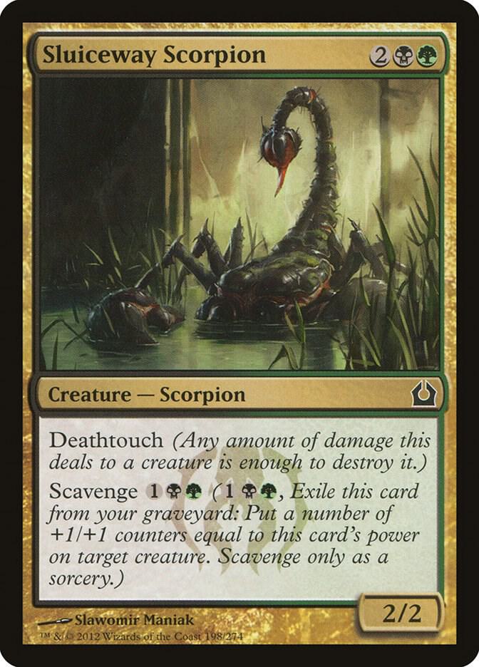 Sluiceway Scorpion 198 card from Return to Ravnica