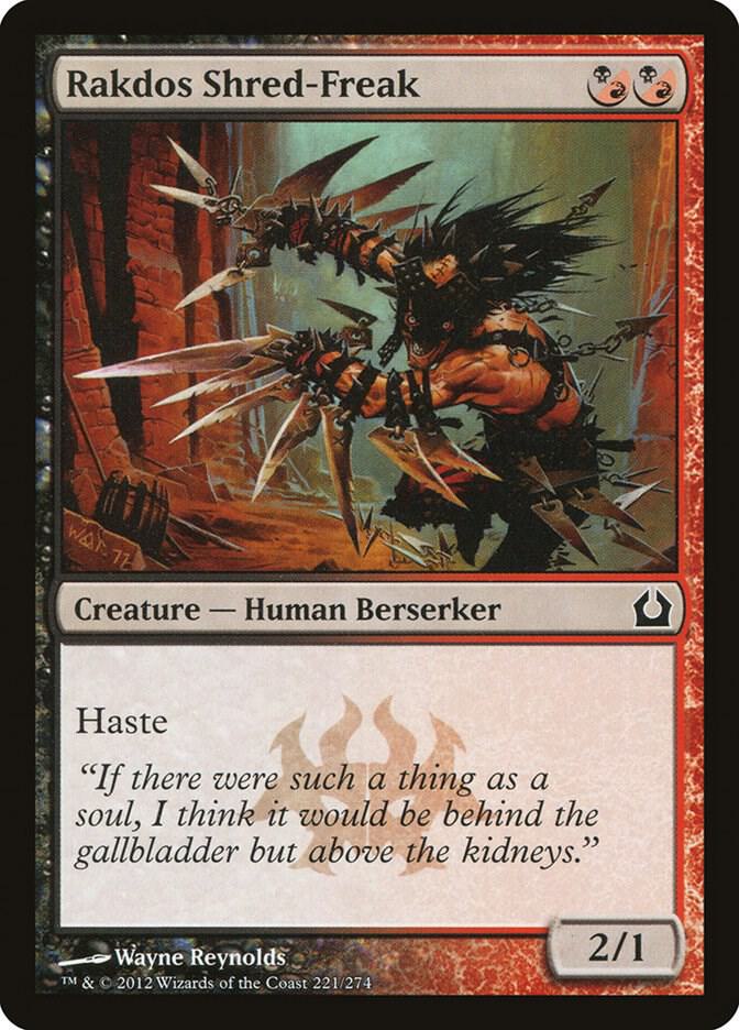 Rakdos Shred-Freak 221 card from Return to Ravnica