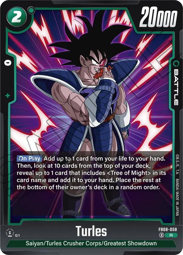 Turles FB08-058 card from Saiyan's Pride