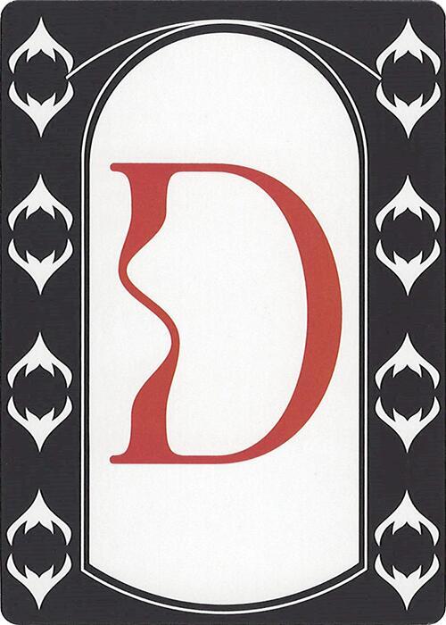 Letter Card - D card from Secret Lair Countdown Kit