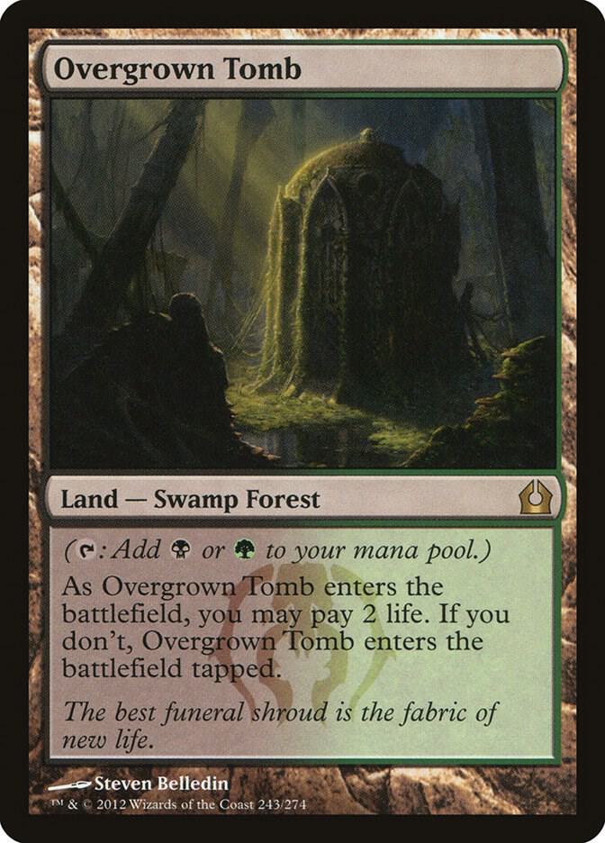 Overgrown Tomb 243 card from Return to Ravnica