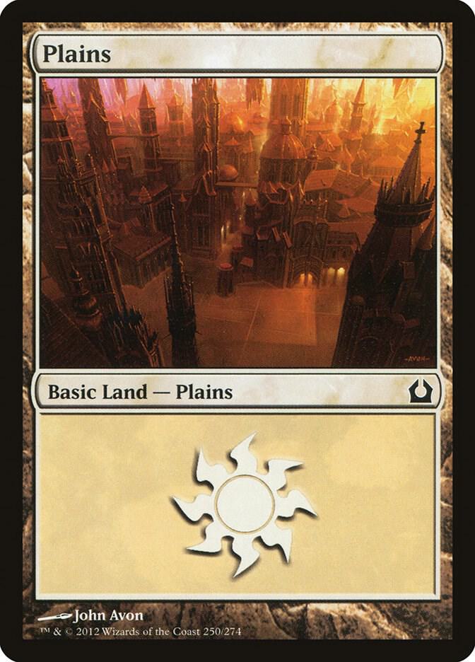 Plains 250 card from Return to Ravnica