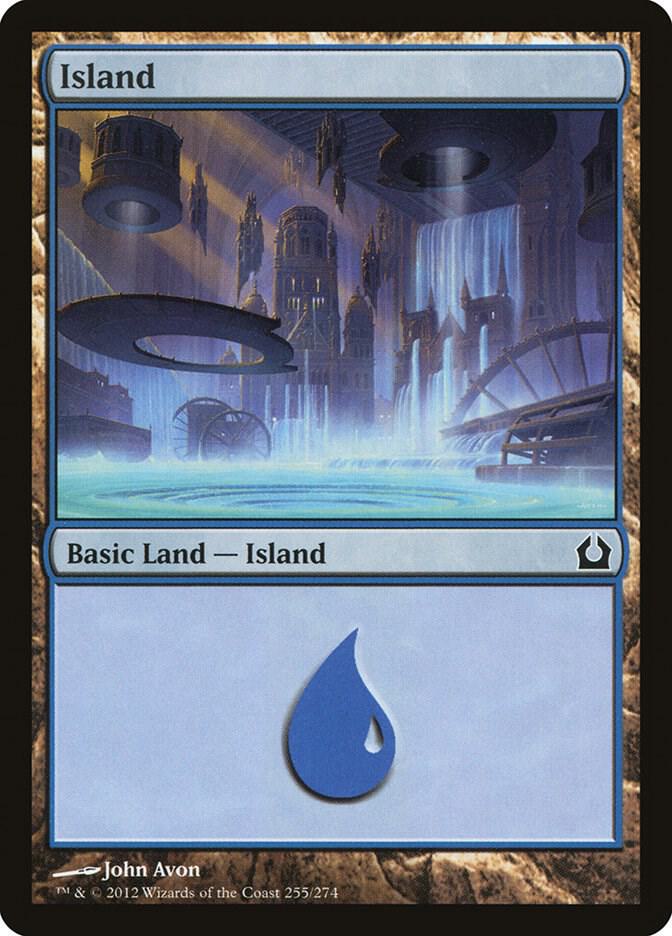 Island 255 card from Return to Ravnica