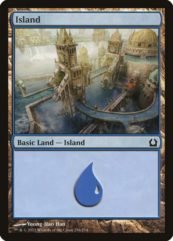 Island 256 card from Return to Ravnica