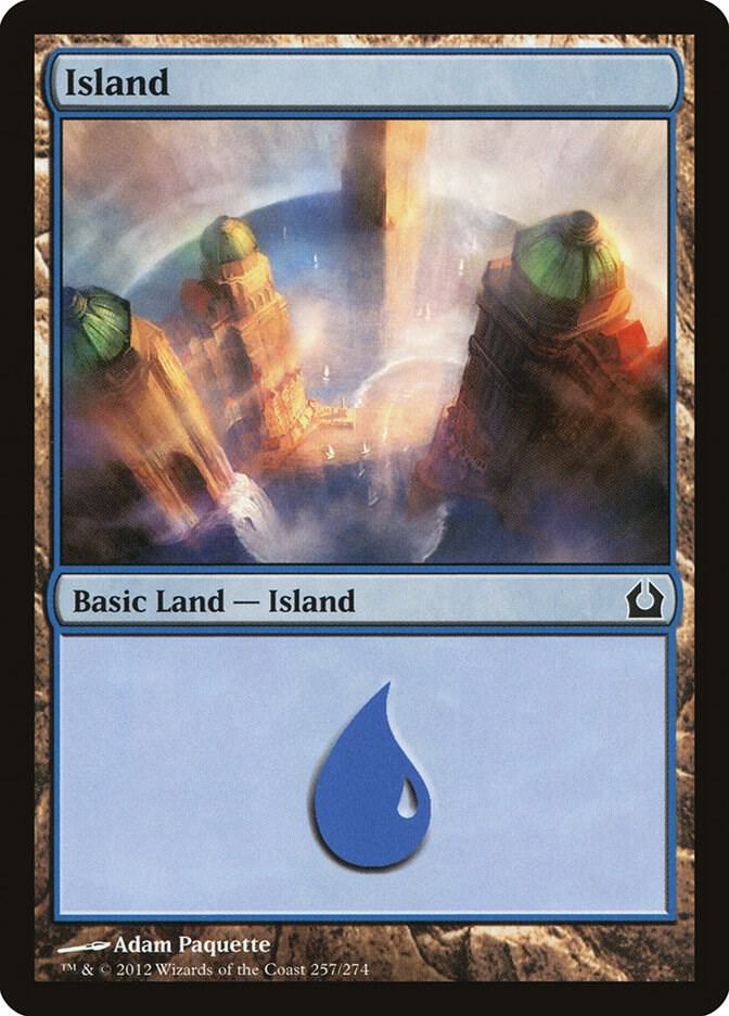 Island 257 card from Return to Ravnica