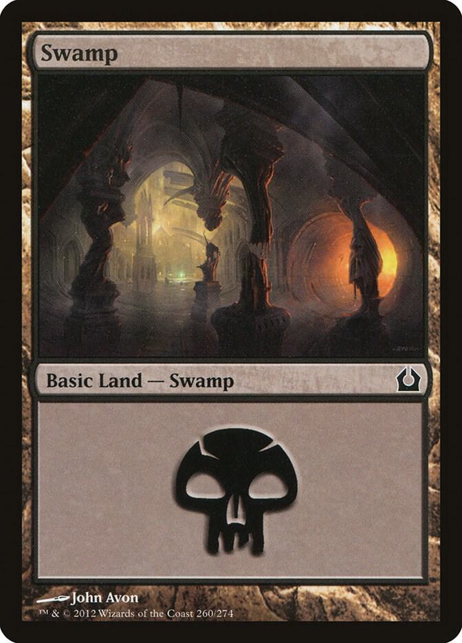 Swamp 260 card from Return to Ravnica