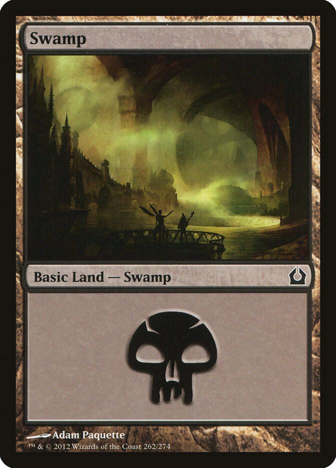 Swamp 262 card from Return to Ravnica