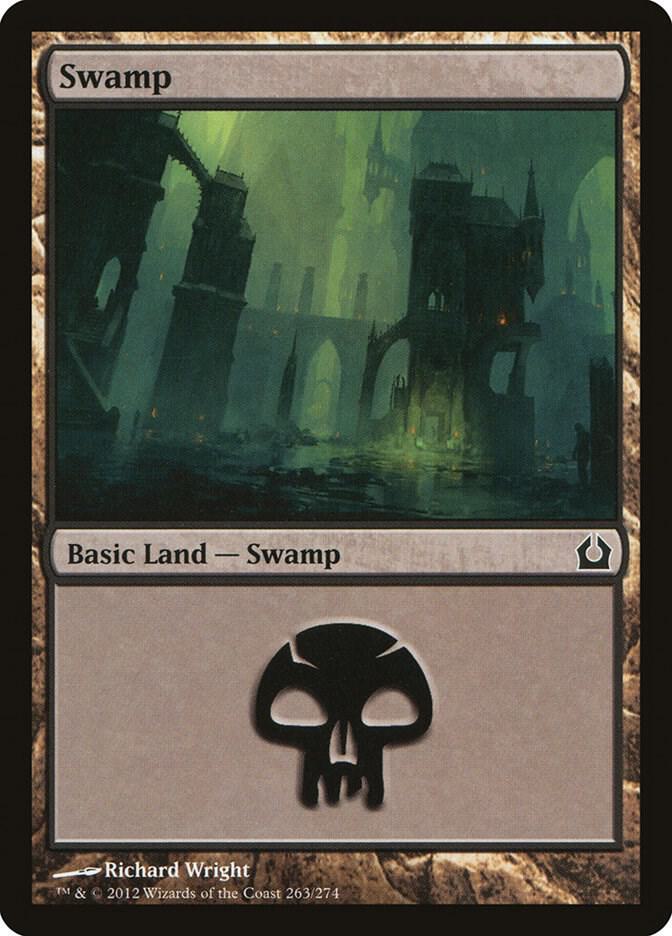 Swamp 263 card from Return to Ravnica