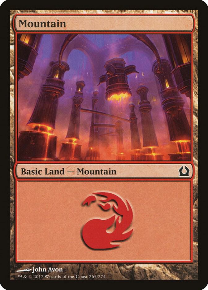 Mountain 265 card from Return to Ravnica