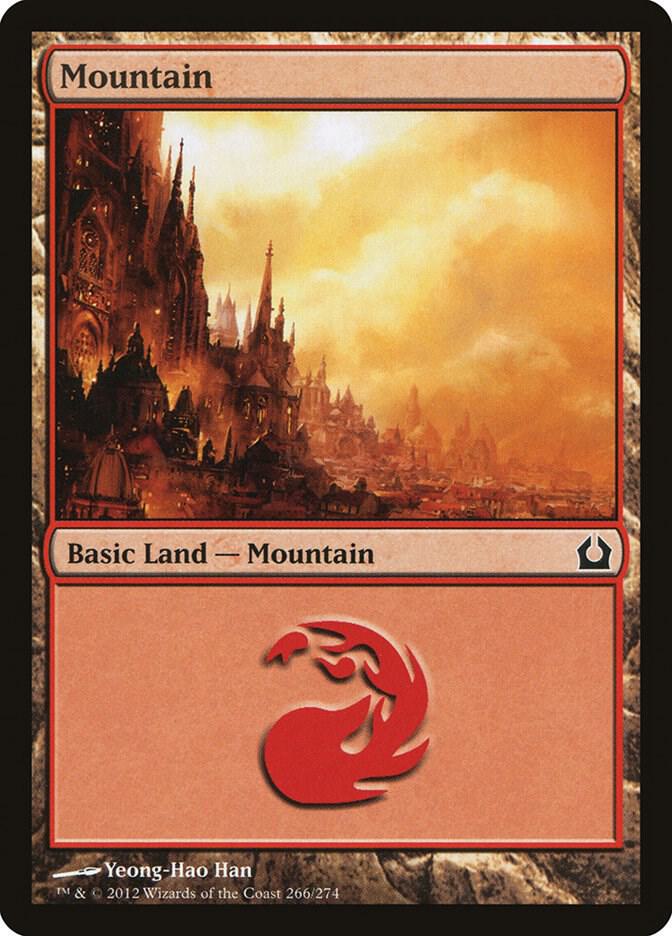 Mountain 266 card from Return to Ravnica