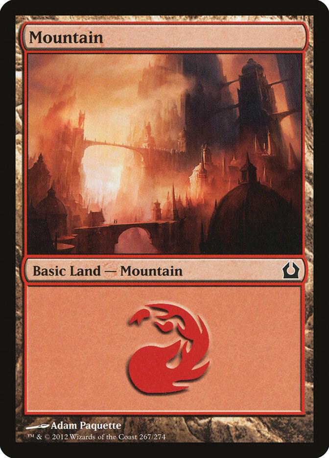 Mountain 267 card from Return to Ravnica