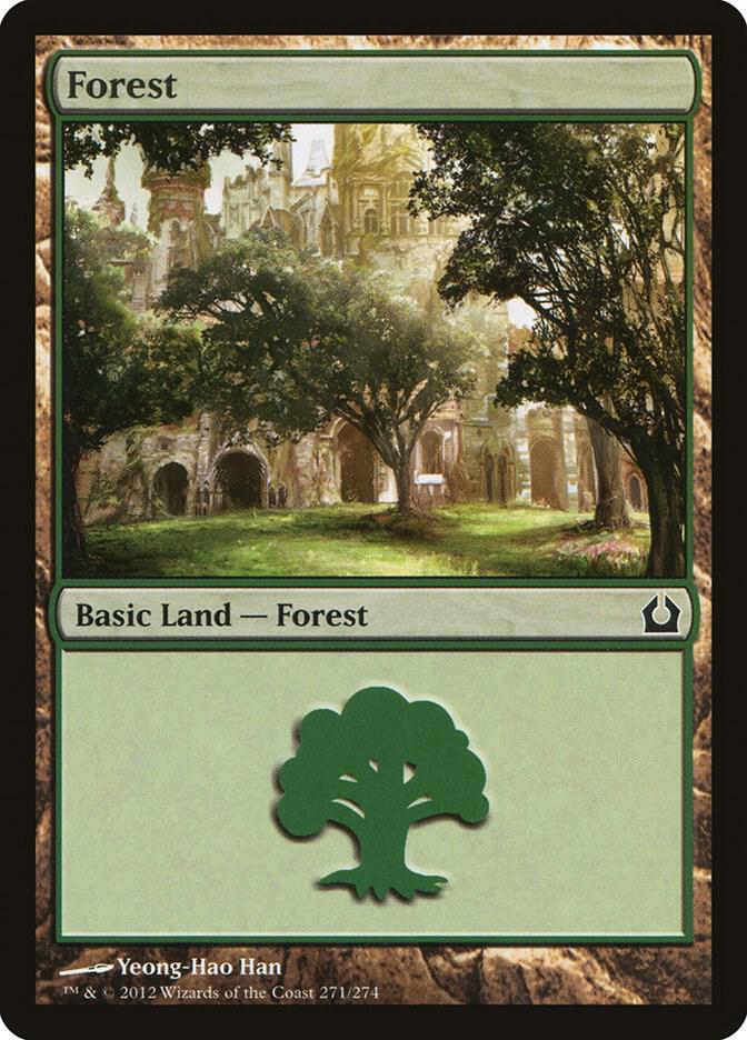 Forest 271 card from Return to Ravnica