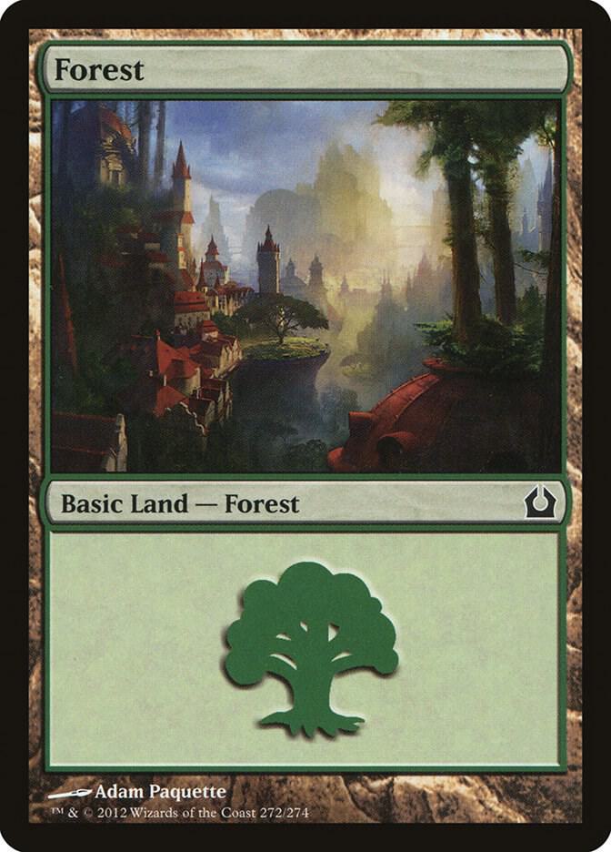 Forest 272 card from Return to Ravnica