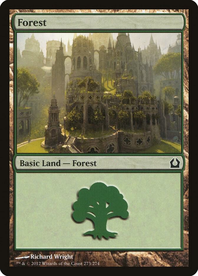 Forest 273 card from Return to Ravnica