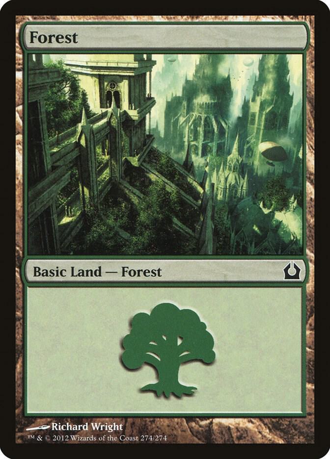 Forest 274 card from Return to Ravnica