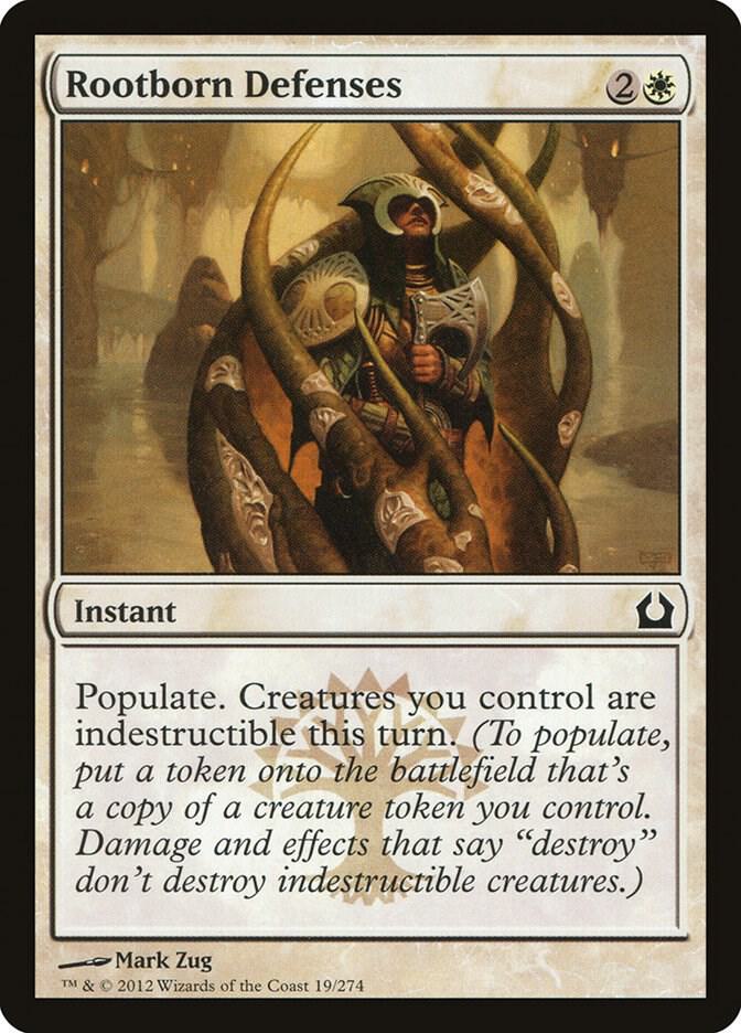 Rootborn Defenses 19 card from Return to Ravnica
