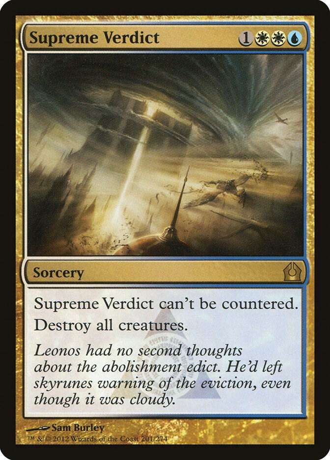 Supreme Verdict 201 card from Return to Ravnica