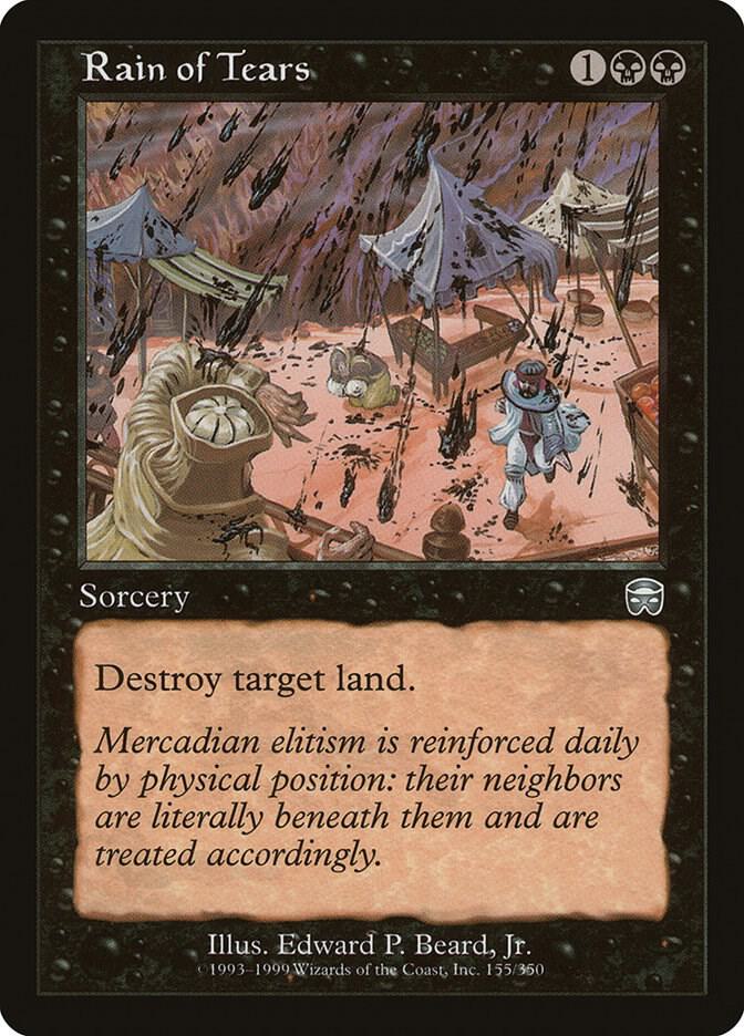 Rain of Tears 155 card from Mercadian Masques