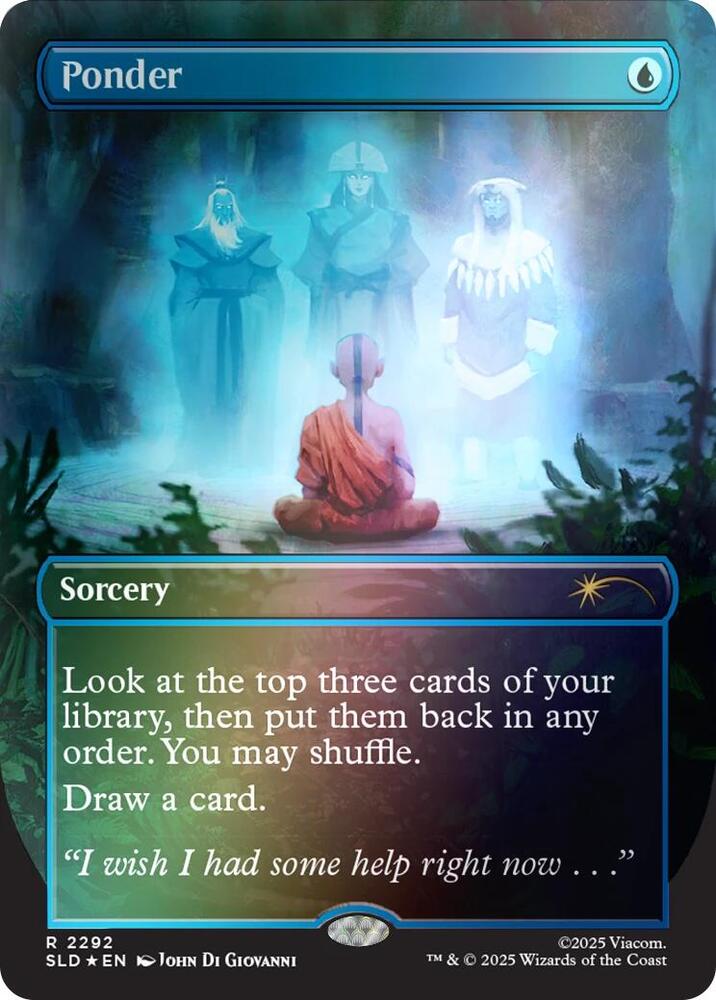 Ponder (Rainbow Foil) 2292 card from Secret Lair Drop Series