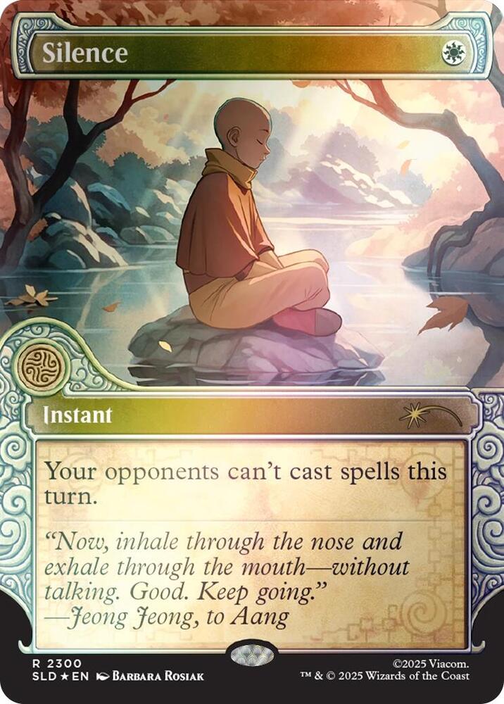 Silence (Rainbow Foil) 2300 card from Secret Lair Drop Series