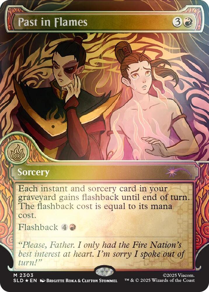 Past in Flames (Rainbow Foil) 2303 card from Secret Lair Drop Series