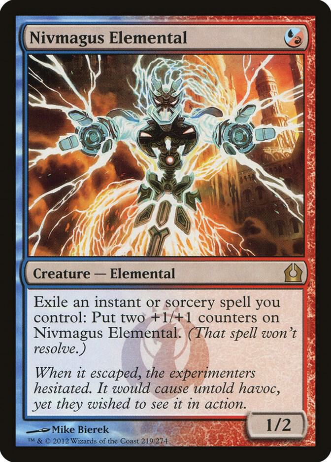 Nivmagus Elemental 219 card from Return to Ravnica