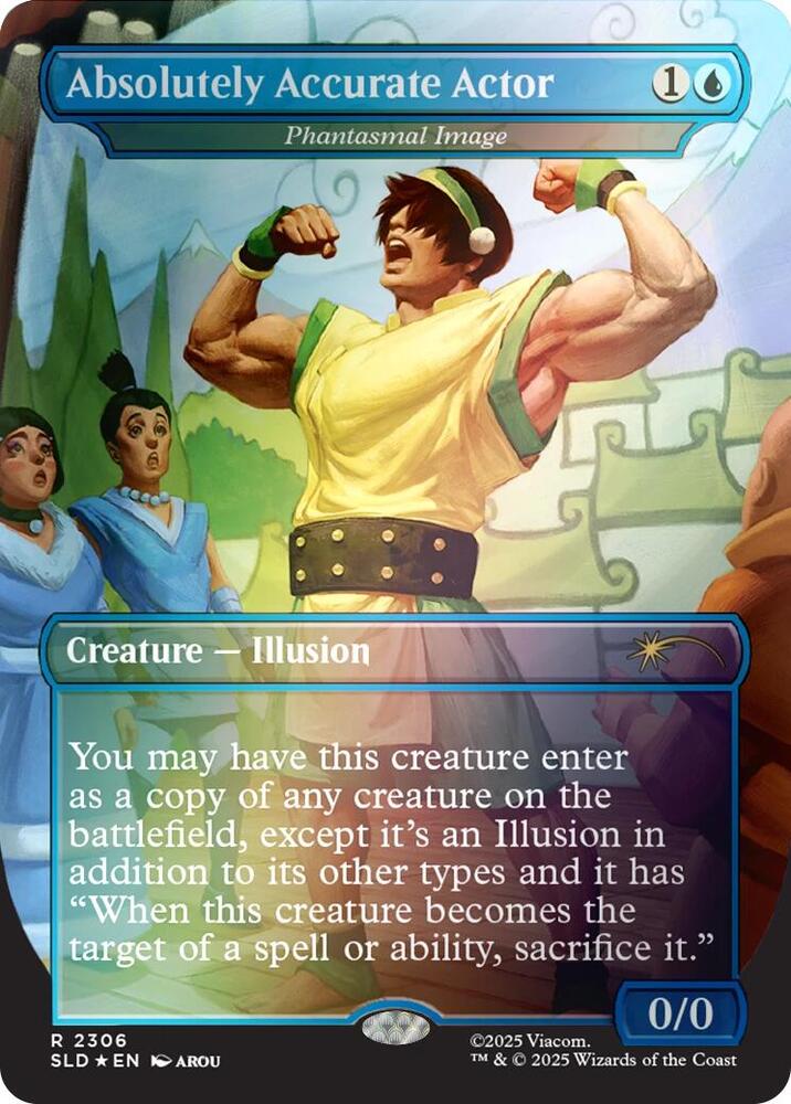 Absolutely Accurate Actor - Phantasmal Image (Rainbow Foil) 2306 card from Secret Lair Drop Series