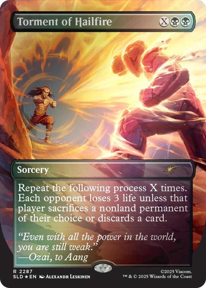 Torment of Hailfire (Rainbow Foil) 2287 card from Secret Lair Drop Series
