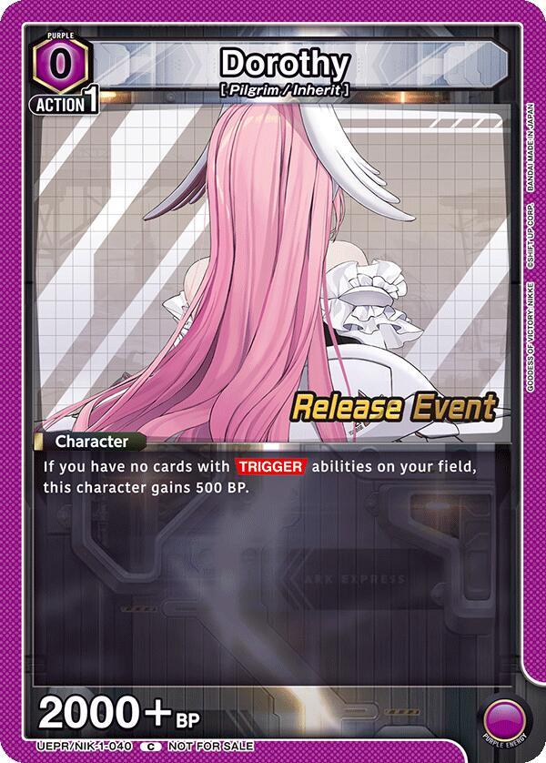 Dorothy UEPR/NIK-1-040 card from UE14BT: GODDESS OF VICTORY: NIKKE Release Event Cards
