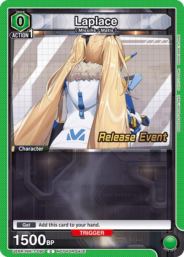 Laplace UEPR/NIK-1-090 card from UE14BT: GODDESS OF VICTORY: NIKKE Release Event Cards