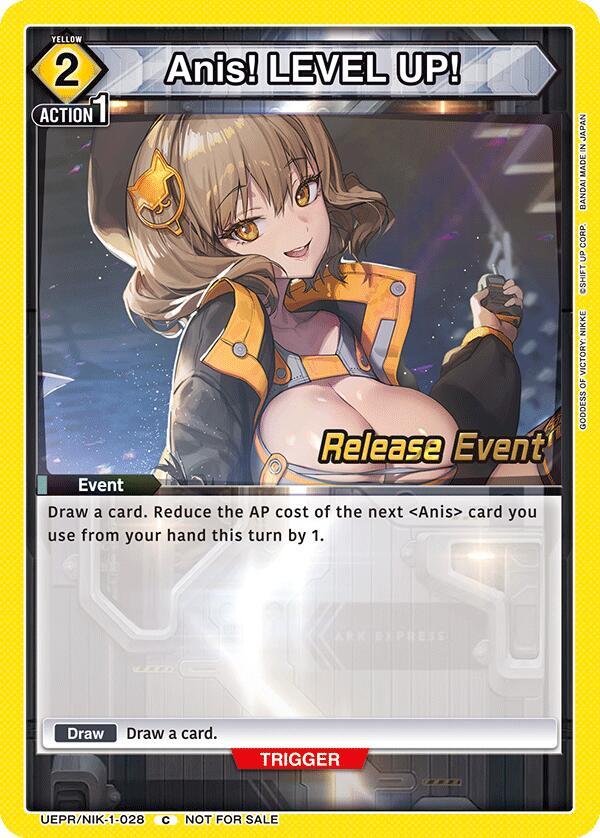 Anis! LEVEL UP! UEPR/NIK-1-028 card from UE14BT: GODDESS OF VICTORY: NIKKE Release Event Cards