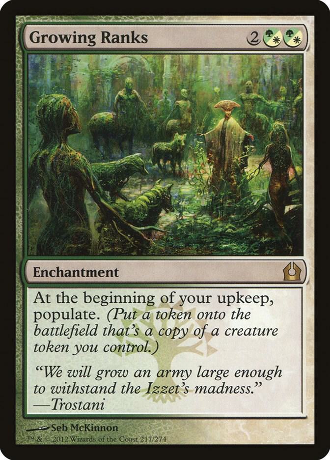 Growing Ranks 217 card from Return to Ravnica