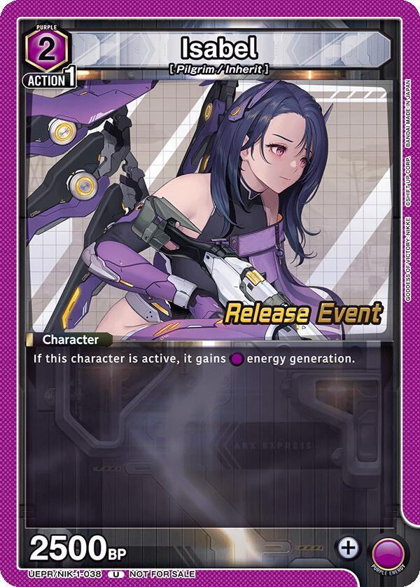 Isabel UEPR/NIK-1-038 card from UE14BT: GODDESS OF VICTORY: NIKKE Release Event Cards