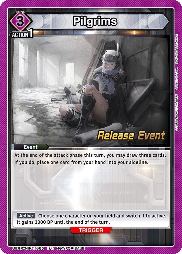 Pilgrims UEPR/NIK-1-065 card from UE14BT: GODDESS OF VICTORY: NIKKE Release Event Cards