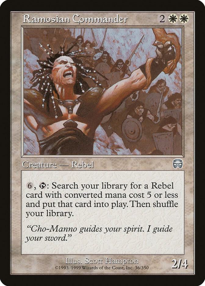 Ramosian Commander 36 card from Mercadian Masques