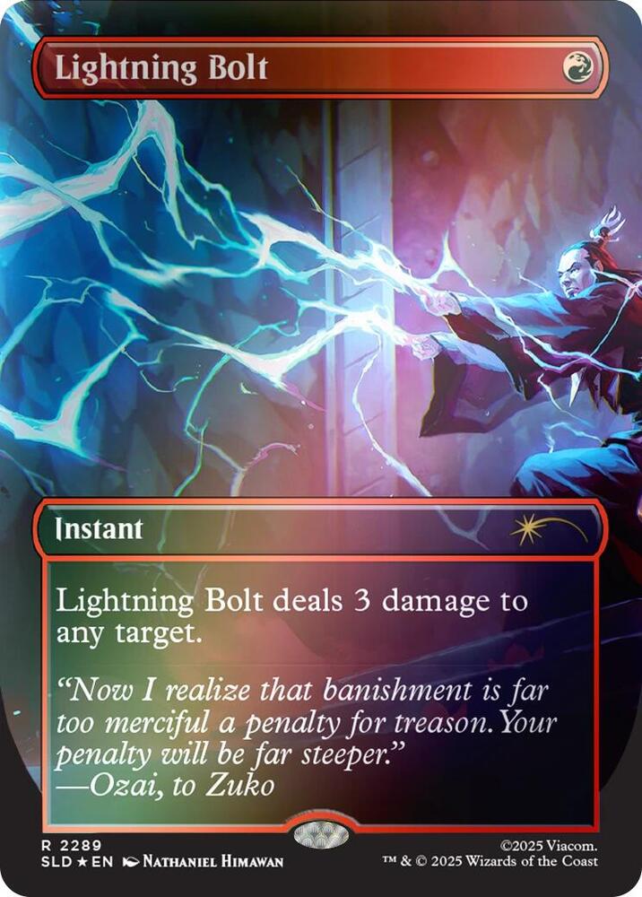 Lightning Bolt (Rainbow Foil) 2289 card from Secret Lair Drop Series