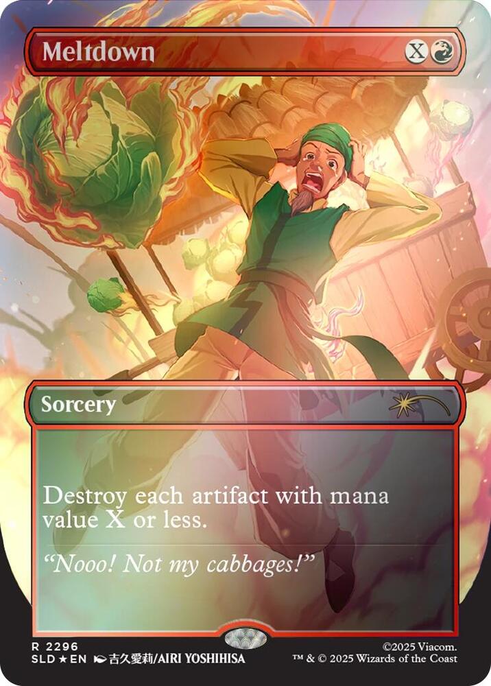 Meltdown (Rainbow Foil) 2296 card from Secret Lair Drop Series