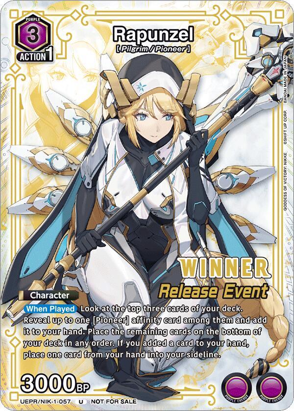 Rapunzel (Release Event Winner) UEPR/NIK-1-057 card from UE14BT: GODDESS OF VICTORY: NIKKE Release Event Cards