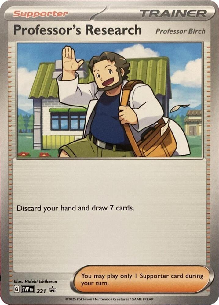 Professor's Research 221 card from SV: Scarlet & Violet Promo Cards