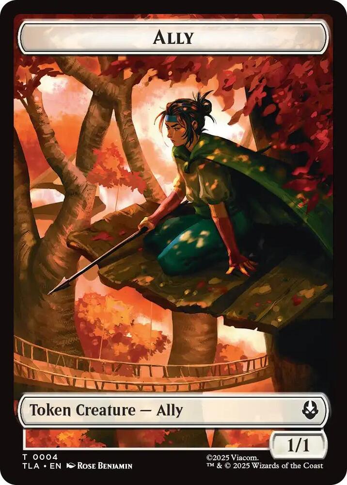 Ally (0004) // Soldier Double-Sided Token 4 // 11 card from Avatar: The Last Airbender